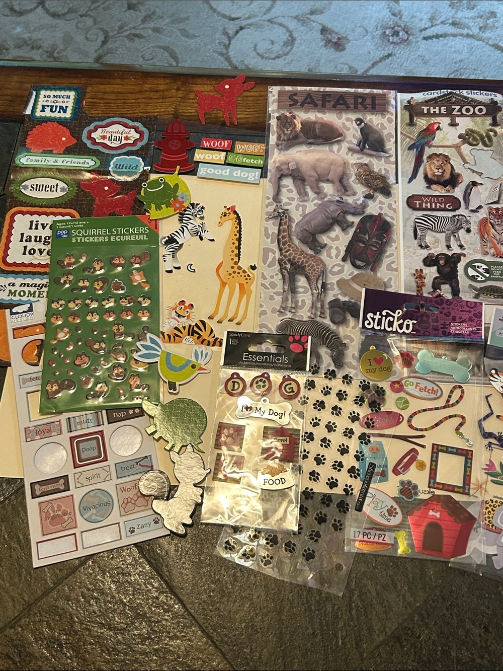 Scrapbooking Animal/Pet Sticker and Cutout Bundle